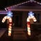 6ft. Pre-Lit Red & White Glitter Candy Cane Christmas Outdoor Décor